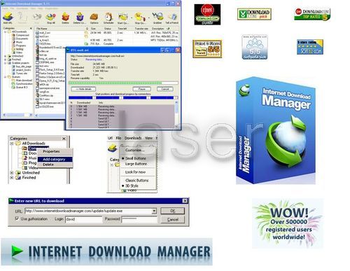 برنامج تحميل البرامج Internet Download Manager 5.18