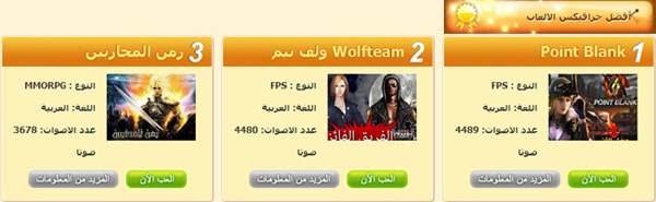 أفضل العاب اون لاين في العالم العربي لعام 2012 أفضل العاب اون لاين في لعام 2013