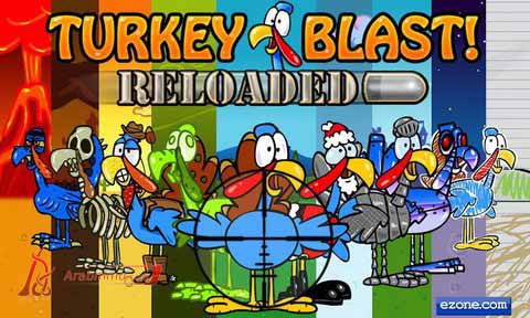 لعبة اطلاق النار الطريفة بمنصة أندرويد Turkey Blast: Reloaded 