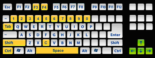 مفاتيح التحكم في لعبة كريزي كارت