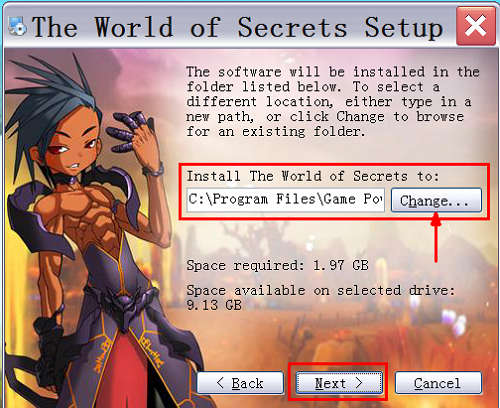 دليل لعبة عالم الاسرار : كيفية التنصيب 