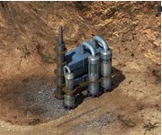 شرح محطات الطاقة ومعامل المواد الخام فى لعبة صاعقة الصحراء 