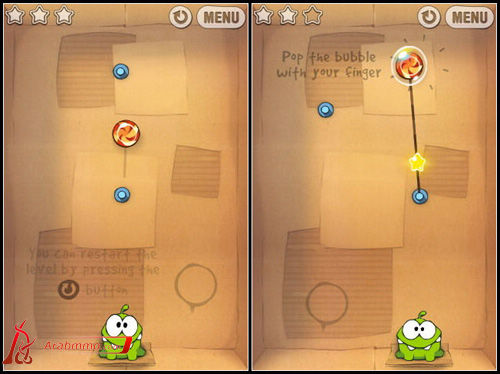 لعبة آيفون : قطع الحبل