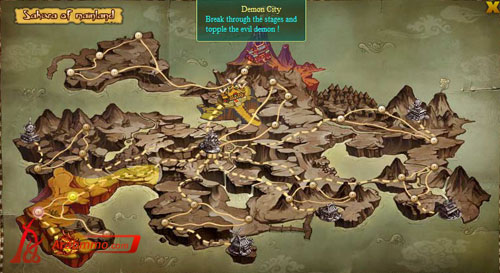 شرح مدينة الشيطان(demon city) في لعبة Pockie Ninja Pockie Ninja