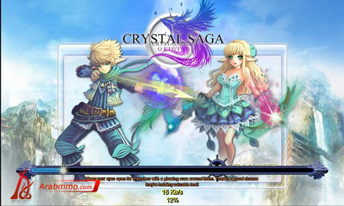 تم انطلاق النسخة امريكا الشمالية للعبة Crystal Saga 