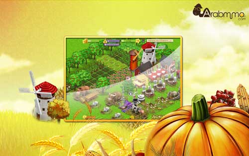 لعبة المزرعة السعيدة الشعبية على الفيس بوك