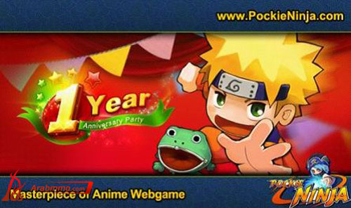 لعبة Pockie Ni لعبة Pockie Ninja اعلان عن إقامة حفلة عيد الميلاد لمدة شهرين