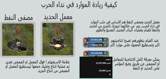 لعبة نداء الحرب على الفيس بوك, نداء الحرب