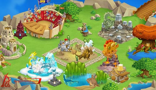 لعبة Dragon City مدينة التنين